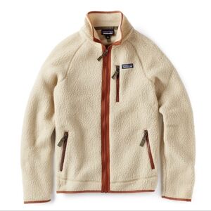 Patagonia Retro Pile Men's Fleece Jacket | Rust Cream Full Zip